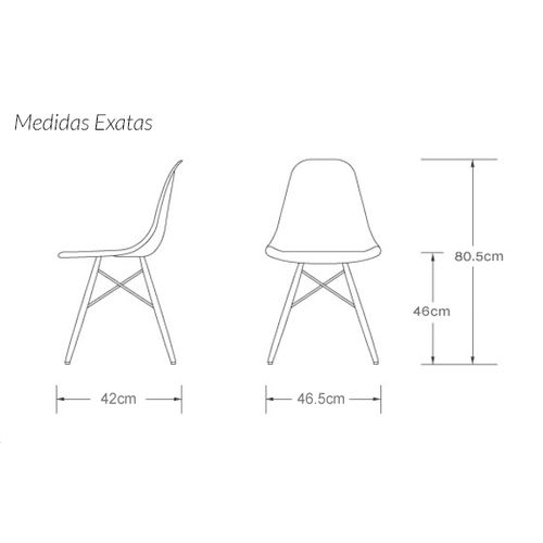 Cadeira Charles Eames Wood Base Madeira - Design - Pp-638 - Inovartte - Cor Amarela Cadeira Charles Eames Wood Base Madeira - Design - Pp-638 - Inovartte - Cor Amarela