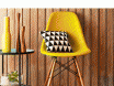 Cadeira Charles Eames Wood Base Madeira - Design - Pp-638 - Inovartte - Cor Amarela Cadeira Charles Eames Wood Base Madeira - Design - Pp-638 - Inovartte - Cor Amarela